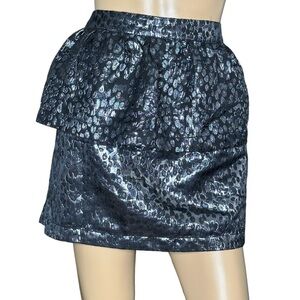 ASOS metallic tiered mini skirt NWT 12